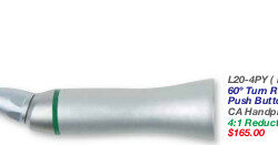 L20-4PY (R) Low Speed 60* Turn Reciprocating Push Button Standard Head CA Handpiece 4:1 Reduction