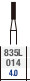 Verdent Diamond Burs 835LFG014 5’s
